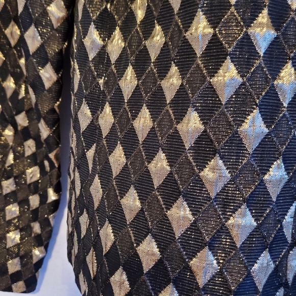 Wahls Vintage Black and Gold Blazer Women's Size 6 (S-M) - Picture 8 of 9